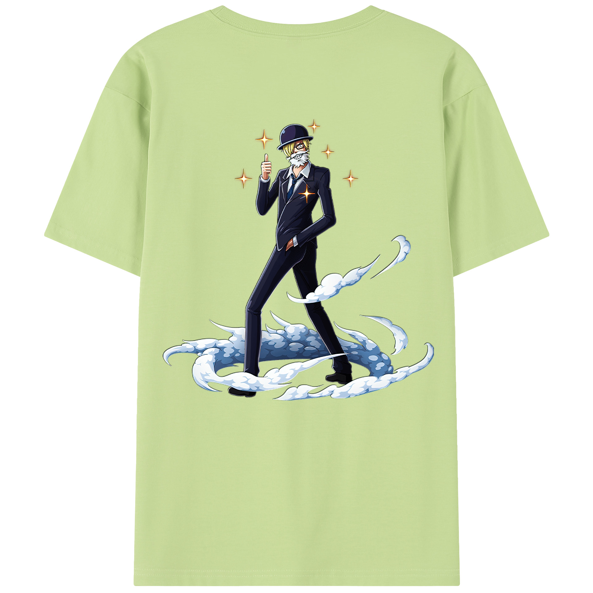 ワンピース サンジ ONE PIECE Sanji 綿100％半袖Tシャツ（背面プリント）